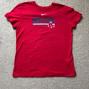 Red Nike Red Sox T-Shirt